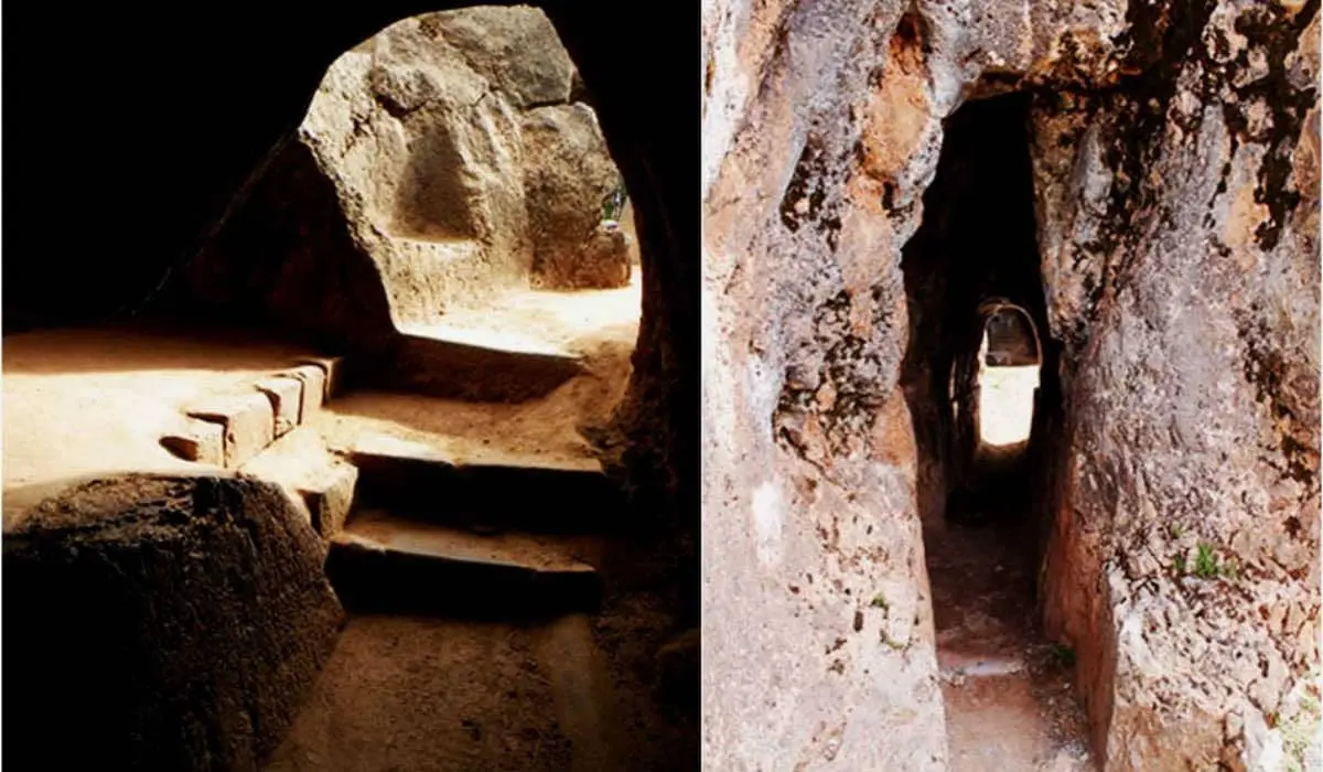 Qenqo Ruins Peru Underground chamber